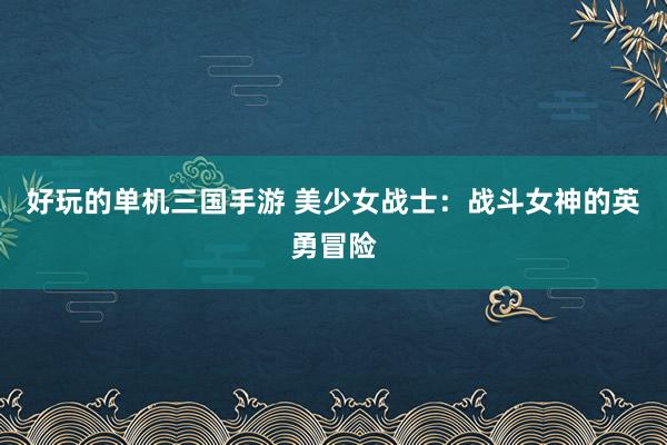好玩的单机三国手游 美少女战士：战斗女神的英勇冒险